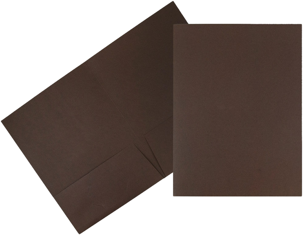 Chocolate Brown Linen 9 x 12 Folders