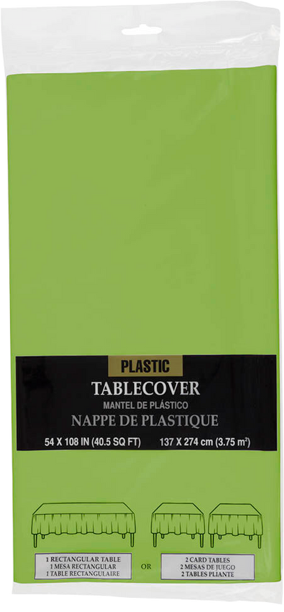 Lime Green 54 x 108 Plastic Tablecover