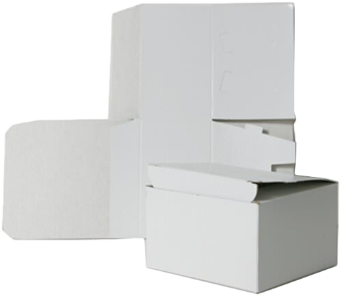 White Open Lid Gift Box - Medium - 6 x 4.5 x 4.5
