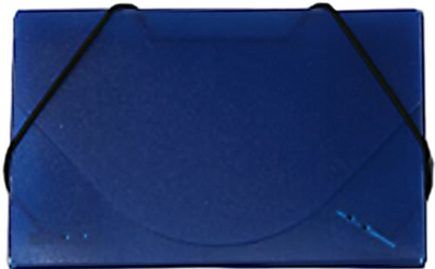 Ice Blue Frosted Plastic Business Card Case - 20 Card Capacity