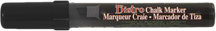 Black Chisel Tip Chalk Marker