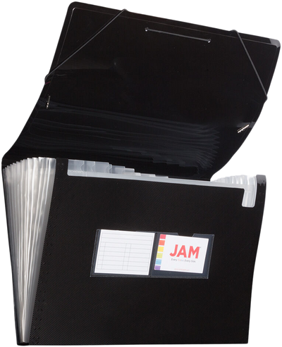 Black Legal Size 13 Pocket Expanding Files (10 x 15)