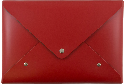 Red 6 x 9 Leather Portfolios with Snap