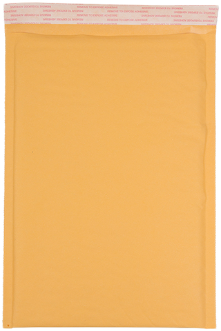 Brown Kraft 80lb 8 1/2 x 13 Bubble Mailer with Peel & Seal