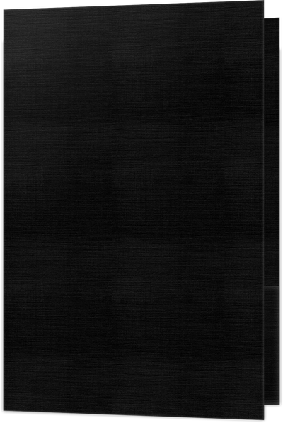 Black Linen 9 x 14 1/2 Legal Folders