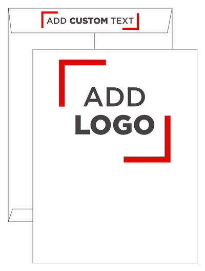 White 28lb 10 x 13 Open End Envelopes with Spot Seal