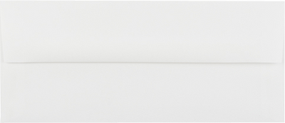 White 28lb #10 Square Flap Envelopes (4 1/8 x 9 1/2)