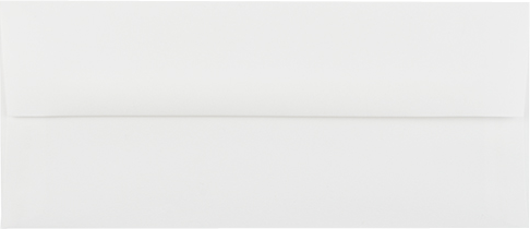 White 28lb #10 Square Flap Envelopes (4 1/8 x 9 1/2)