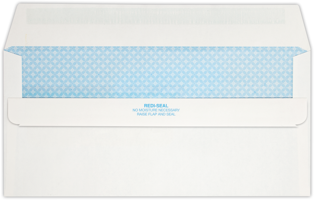 White with Security Tint 24lb #10 1/2 Health Insurance Envelopes (4 1/2 x 9 1/2) with Peel & Seal