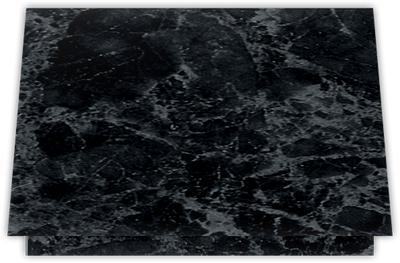 Black Marble Semi-Gloss 14pt C1S 5 1/8 x 3 3/8 One Pocket Landscape Photo Holders with 1 3/8 Inch Pocket