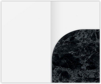Black Marble Semi-Gloss 14pt C1S 2 3/4 x 4 1/2 One Curved Pocket Key Card Holders with 3 Inch Pocket