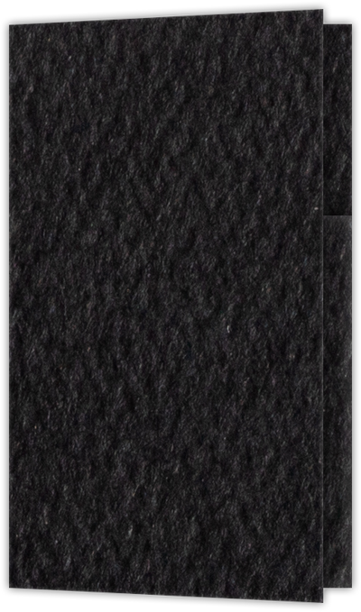 Black Felt 80lb 2 3/4 x 4 1/2 One Curved Pocket Key Card Holders with 3 Inch Pocket