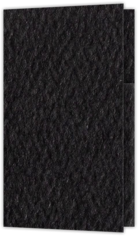 Black Felt 80lb 2 3/4 x 4 1/2 One Curved Pocket Key Card Holders with 3 Inch Pocket