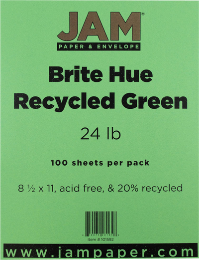 Holiday Green 32lb 8 1/2 x 11 Paper