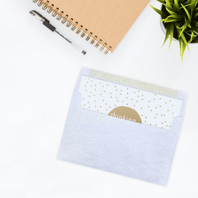 Blue Parchment 24lb A10 Invitation Envelopes (6 x 9 1/2)
