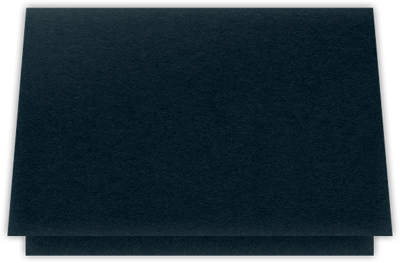 Black Licorice Vellum 100lb 5 1/8 x 3 3/8 One Pocket Landscape Photo Holders with 1 3/8 Inch Pocket
