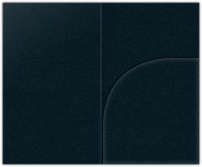 Black Licorice Vellum 100lb 2 3/4 x 4 1/2 One Curved Pocket Key Card Holders with 3 Inch Pocket