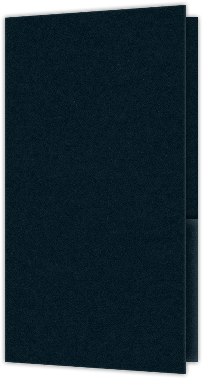 Black Licorice Vellum 100lb 3 3/8 x 6 One Pocket Key Card Holders with 2 1/2 Inch Pocket