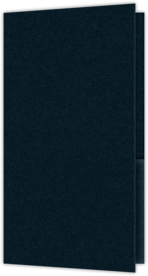 Black Licorice Vellum 100lb 3 3/8 x 6 One Pocket Key Card Holders with 2 1/2 Inch Pocket