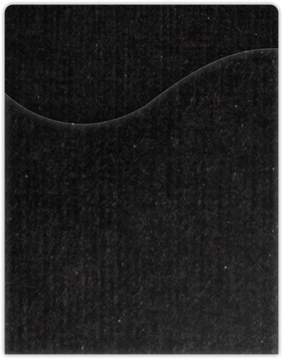 Deep Black Linen 9 x 11 1/2 Pocket Pages with Wavy Pocket