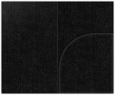 Deep Black Linen 100lb 2 3/4 x 4 1/2 One Curved Pocket Key Card Holders with 3 Inch Pocket
