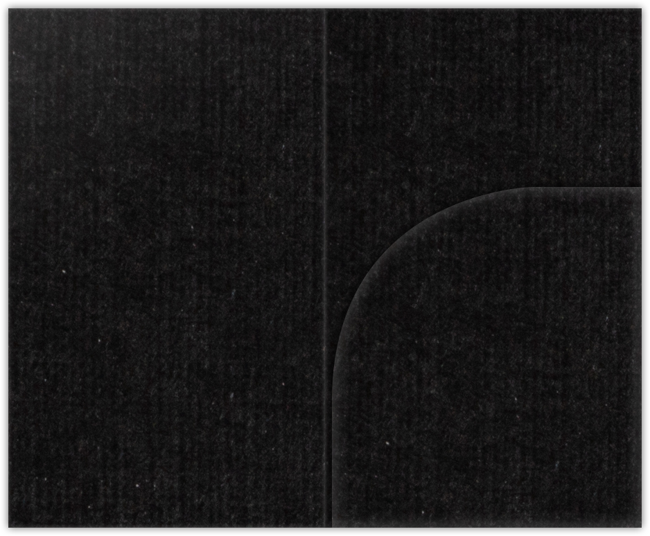Deep Black Linen 100lb 2 3/4 x 4 1/2 One Curved Pocket Key Card Holders with 3 Inch Pocket