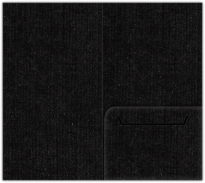 Deep Black Linen 100lb 3 3/8 x 6 One Pocket Key Card Holders with 2 1/2 Inch Pocket