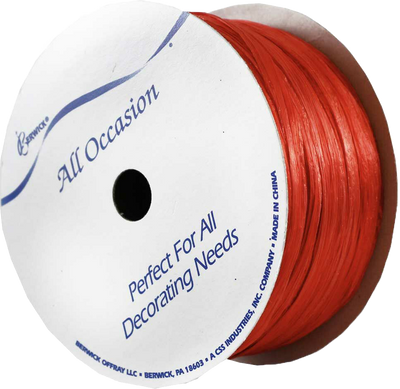 Imperial Red 1/8 Inch x 20 Yards Wraphia Ribbon