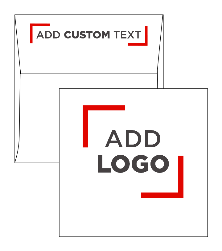 White 28lb 5 x 5 Square Envelopes with Peel & Seal