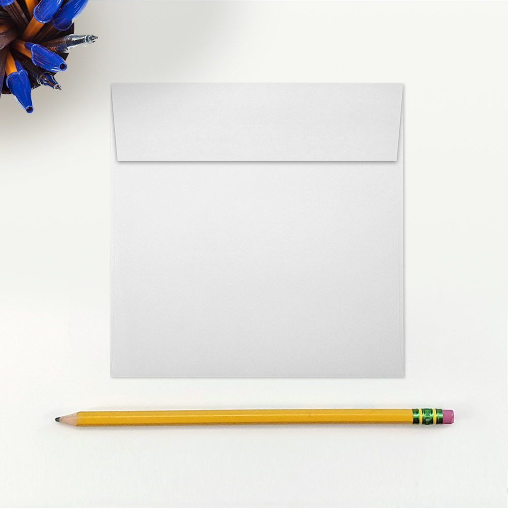 White 28lb 5 x 5 Square Envelopes with Peel & Seal