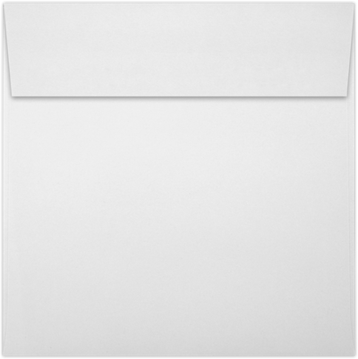 White 28lb 6 x 6 Square Envelopes with Peel & Seal