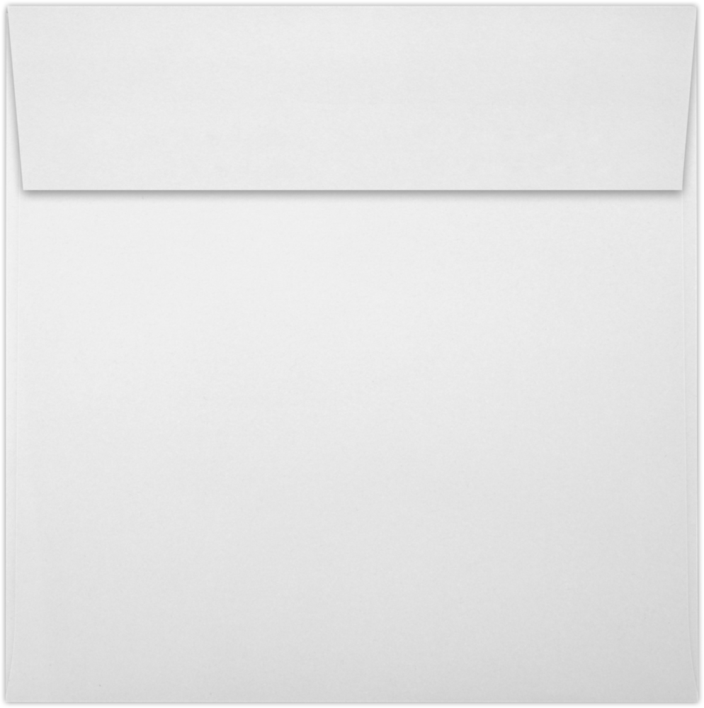 White 28lb 6 x 6 Square Envelopes with Peel & Seal