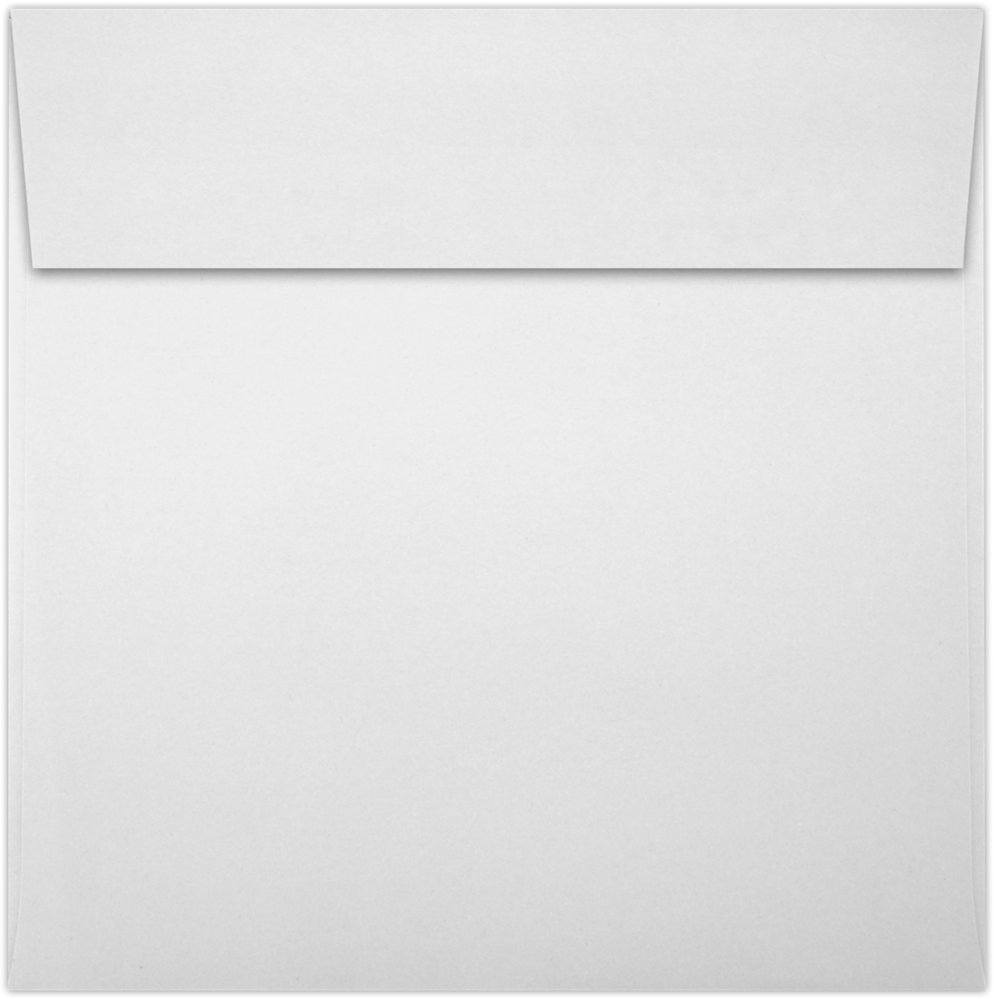 White 28lb 7 x 7 Square Envelopes with Peel & Seal