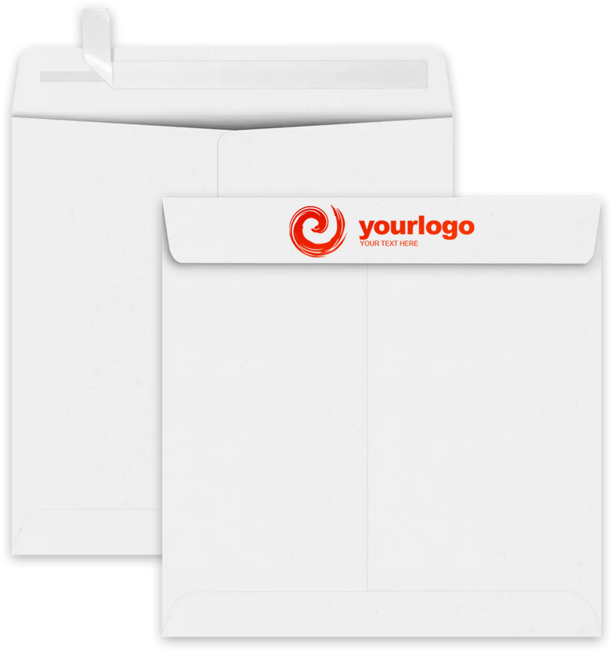 White 28lb 8 x 8 Square Envelopes with Peel & Seal