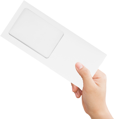 White 28lb #10 All Purpose Window (4 1/8 x 9 1/2) with Peel & Seal