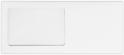 White 28lb #10 All Purpose Window (4 1/8 x 9 1/2) with Peel & Seal