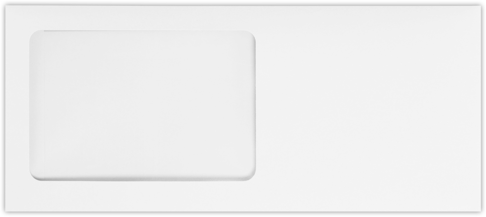 White 28lb #10 All Purpose Window (4 1/8 x 9 1/2) with Peel & Seal