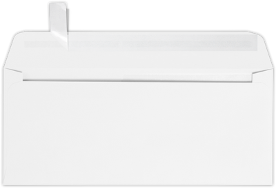 White 28lb #10 All Purpose Window (4 1/8 x 9 1/2) with Peel & Seal