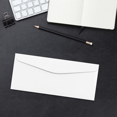 Ultimate White 24lb Strathmore #10 Regular Premium Envelopes (4 1/8 x 9 1/2)