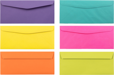 Assorted #10 Window Envelope (3 1/2 x 6 1/2) - 150 Pack