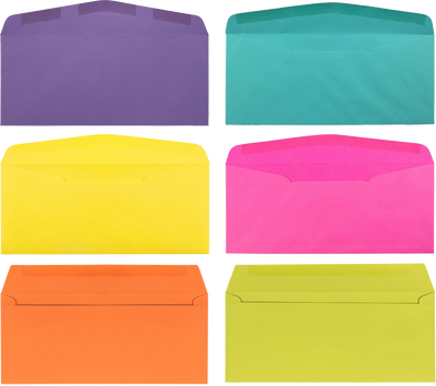 Assorted #10 Window Envelope (3 1/2 x 6 1/2) - 150 Pack