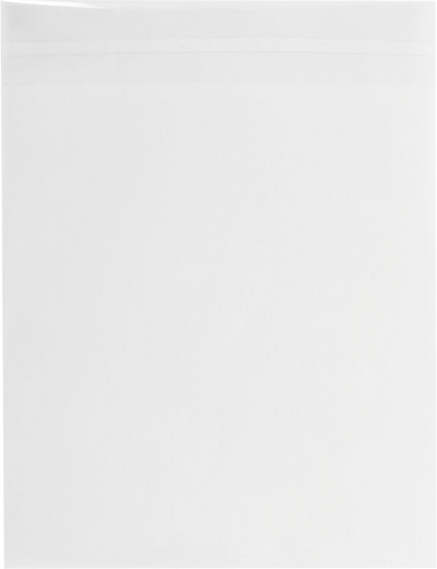 Clear 1.6mil 10 x 13 Open End Envelopes with Peel & Seal