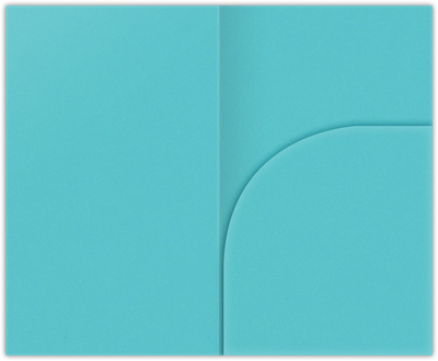 Blue Raspberry Vellum 100lb 2 3/4 x 4 1/2 One Curved Pocket Key Card Holders with 3 Inch Pocket