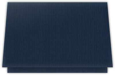 Dark Blue Linen 100lb 5 1/8 x 3 3/8 One Pocket Landscape Photo Holders with 1 3/8 Inch Pocket