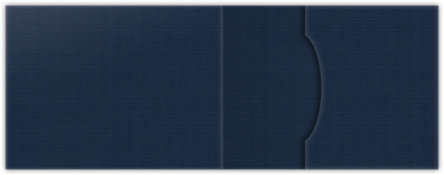 Dark Blue Linen 100lb 2 3/4 x 3 3/4 One Pocket Key Card Holders with 2 1/4 Inch Pocket