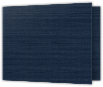 Dark Blue Linen 100lb 2 3/4 x 3 3/4 One Pocket Key Card Holders with 2 1/4 Inch Pocket