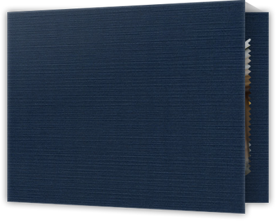 Dark Blue Linen 6 x 4 Landscape Photo Holder