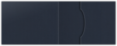 Deep Blue Cordwain 90lb 2 3/4 x 3 3/4 One Pocket Key Card Holders with 2 1/4 Inch Pocket