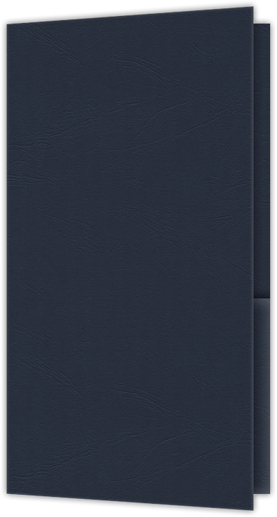 Deep Blue Cordwain 90lb 3 3/8 x 6 One Pocket Key Card Holders with 2 1/2 Inch Pocket