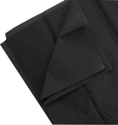 Black Tissue Paper (20 x 26) - 10 Sheets